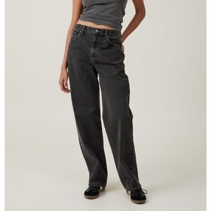 Cotton On Women's Straight Leg Jeans - Dark Gray